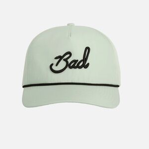 Bad Birdie subtle green mint rope hat